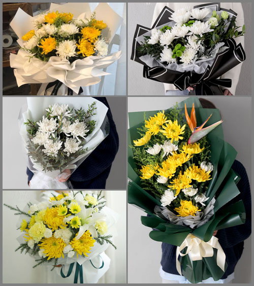 广东肇庆市鼎湖区莲花镇依坑一村白事花束代送